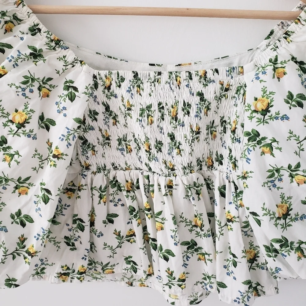 FAITHFULL THE BRAND floral crop top